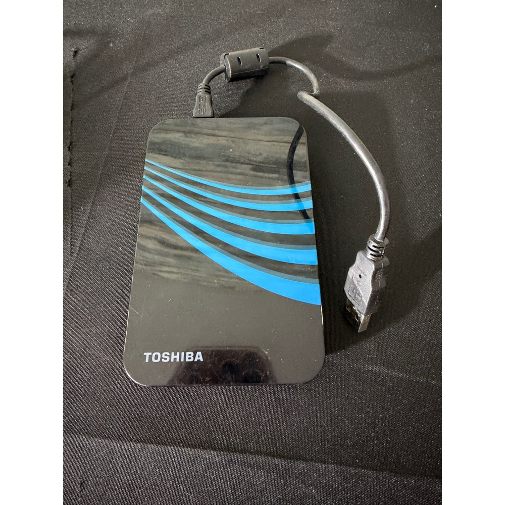 Toshiba External Hard Drive 400GB Black Blue Excellent HDDR400E03X USB 2.0 HDD